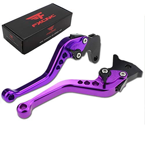 FXCNC CNC Brake Clutch Levers Compatible with GROM MSX125 CBR300R CB300F CB300 CB300R CB300FA 2014-2020, CBR250R 2011-2013, CB400F CB400R 2013-15, CBR500R CB500F CB500X 2013-2020, CB125/F/R 2019-2020 - Image 1